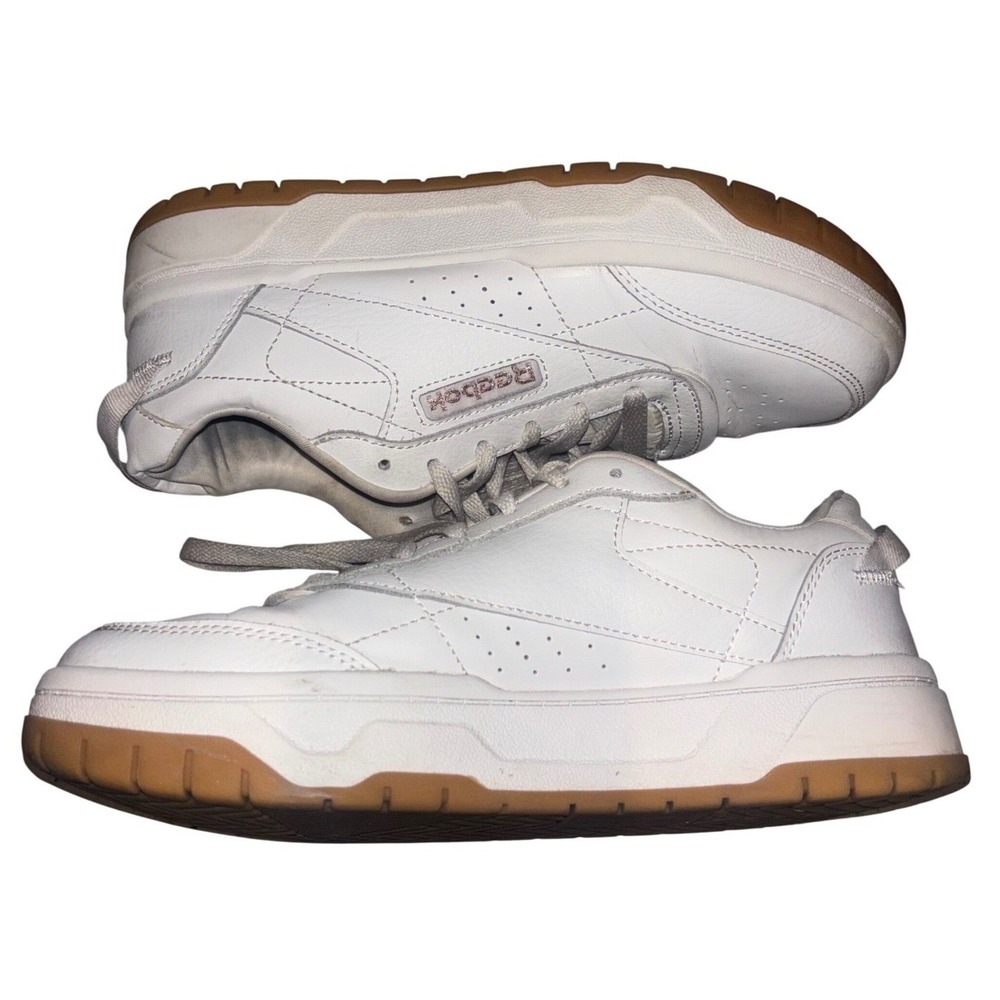 Reebok Club C Double Geo White Gum Platform Sneakers AR30184W-WCZ Womens 8